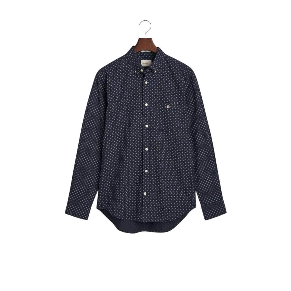 GANT Regular Fit Micro Print Shirt